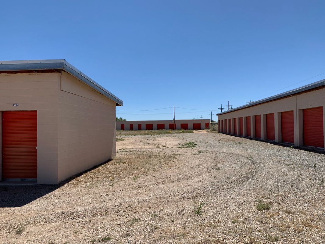 Empty storage facility with multiple units